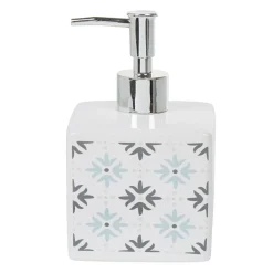 Gifi Aménagement Salle De Bain^Distributeur à savon blanc design carreau de ciment