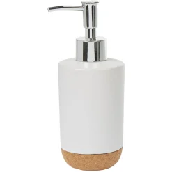 Gifi Aménagement Salle De Bain^Distributeur à savon blanc liège naturel