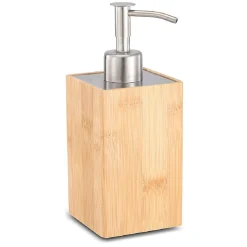 Gifi Aménagement Salle De Bain^Distributeur à savon en bambou naturel