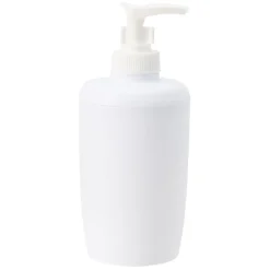 Gifi Aménagement Salle De Bain^Distributeur à savon en plastique uni blanc