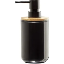 Gifi Aménagement Salle De Bain^Distributeur à savon noir et naturel