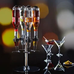 Gifi Distributeur d alcool 4 bouteilles