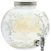 Gifi Distributeur de boisson en verre motif flocons iridescent 5,5L
