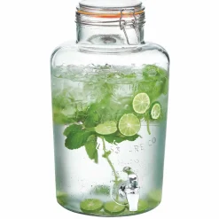 Gifi Distributeur de boisson transparent inscription relief 8 L