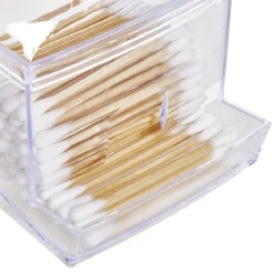 Gifi Beauté^Distributeur de coton-tiges transparent