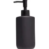 Gifi Aménagement Salle De Bain^Distributeur de savon céramique noir Ø7xH18,5cm