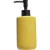 Gifi Aménagement Salle De Bain^Distributeur de savon céramique jaune Ø7xH18,5cm