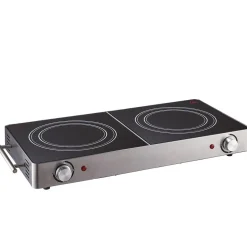 Gifi Double plaque vitrocéramique noire et grise Cuisilux