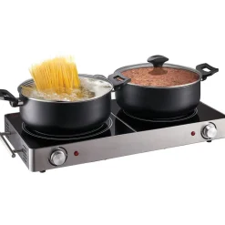 Gifi Double plaque vitrocéramique noire et grise Cuisilux