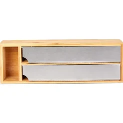 Gifi Dérouleur double en bambou avec porte-épice x1