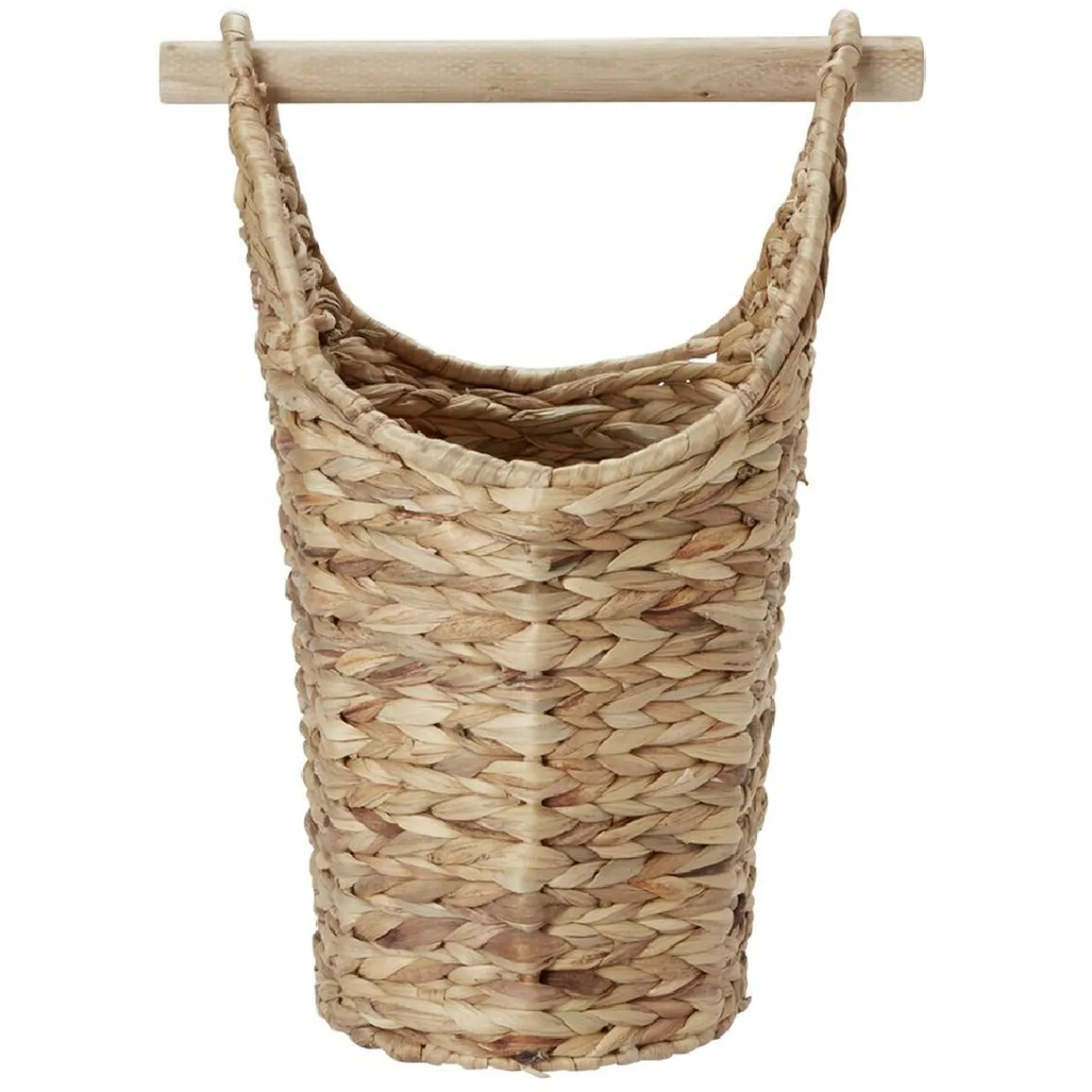 Gifi Equipement Wc^Dérouleur papier WC bois avec panière imitation osier tressé