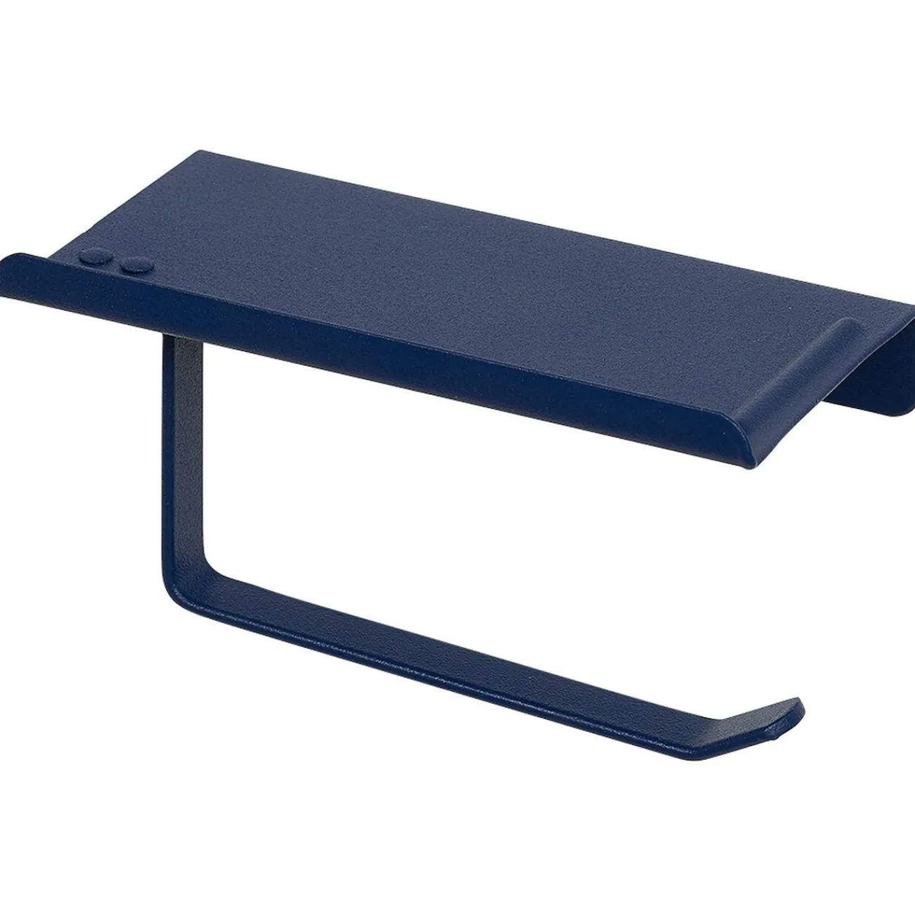 Gifi Equipement Wc^Dérouleur papier WC inox bleu Sunflow à visser ou coller 17,4x9xH8cm