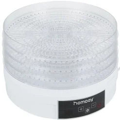 Gifi Déshydrateur alimentaire Homday 350W ABS blanc Ø30cm