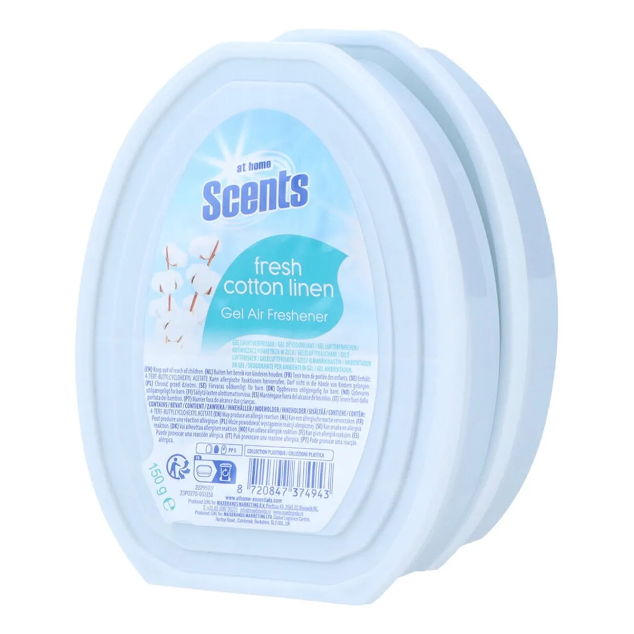 Gifi Nettoyage Et Entretien|Désodorisant gel senteur coton frais lin 150g x2