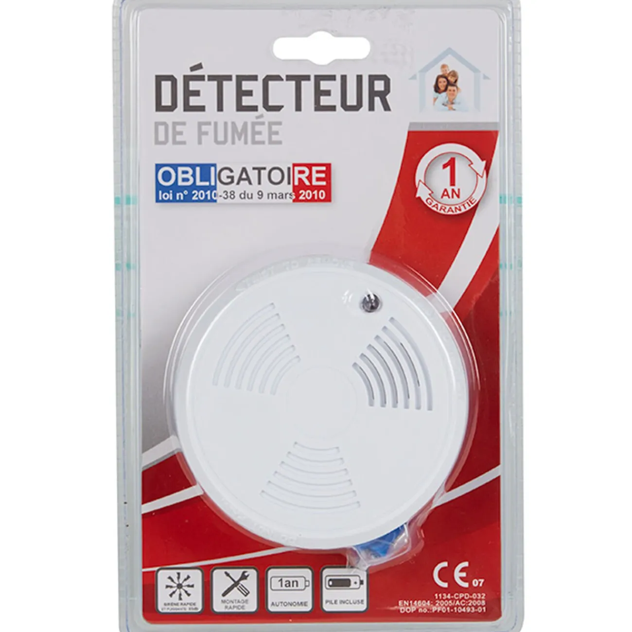 Gifi Sécurité De La Maison^Détecteur de fumée