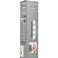 Gifi Aménagement Salle De Bain^Eclairage 4 ampoules à ventouses pour miroir