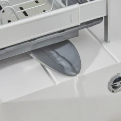 Gifi Egouttoir à vaisselle extensible gris et blanc