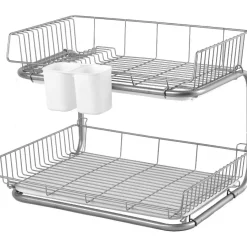 Gifi Egouttoir à vaisselle XL 2 niveaux