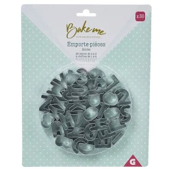 Gifi Emporte pièce forme lettre argenté x35