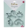 Gifi Emporte pièce forme Licorne Arc en ciel Couronne x4