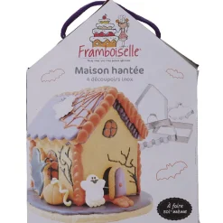 Gifi Emporte pièces maison hantée Halloween chauve souris x4