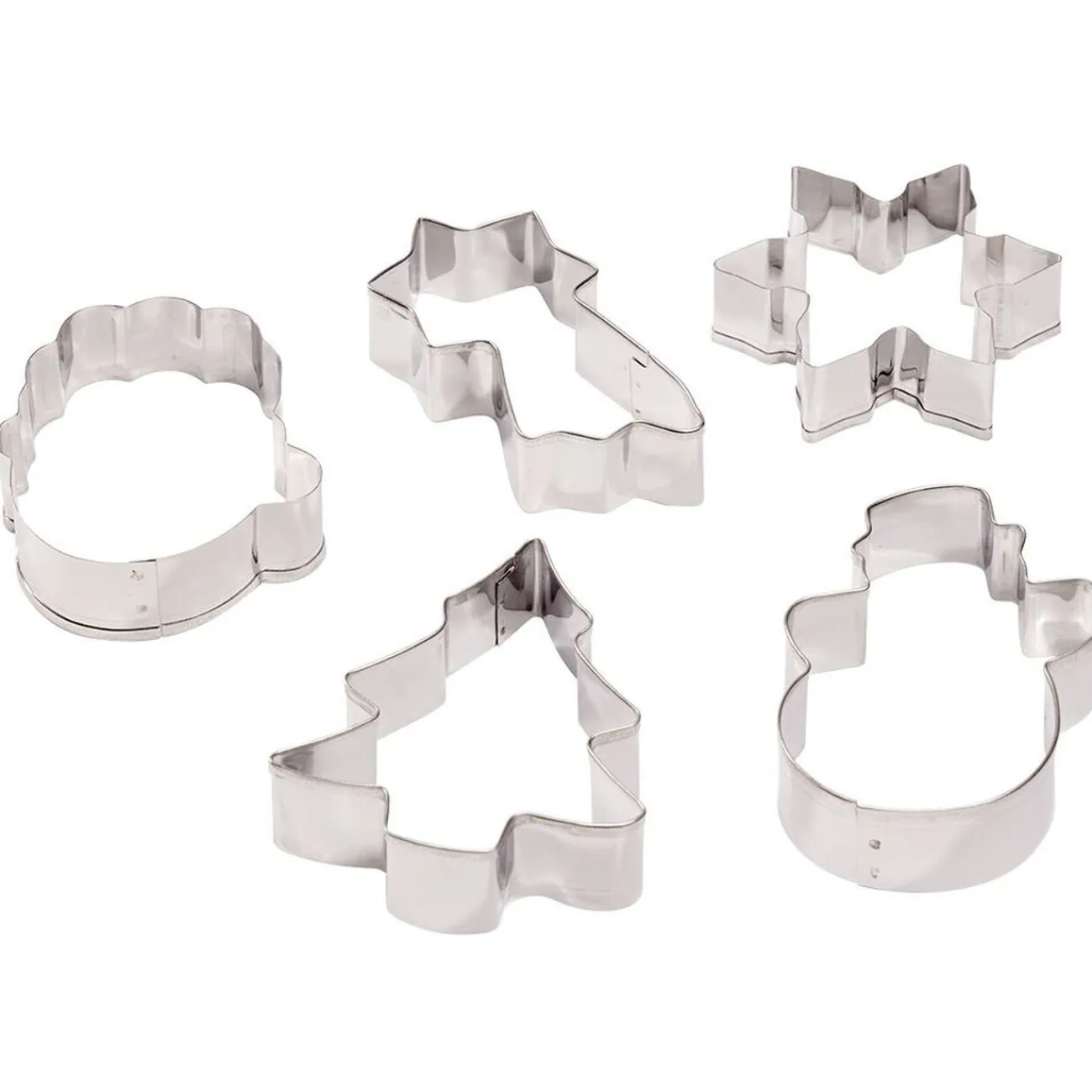 Gifi Emporte-pièce métal gris x5