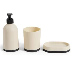 Gifi Aménagement Salle De Bain^Ensemble salle de bain porte-savon, distributeur et pot