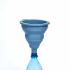 Gifi Entonnoir pliable rétractable en silicone bleu