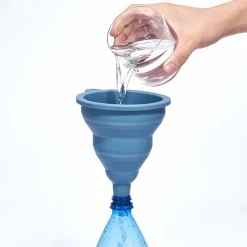 Gifi Entonnoir pliable rétractable en silicone bleu