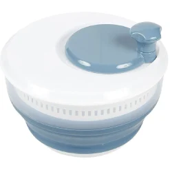 Gifi Essoreuse à salade rétractable 3,5 L bleu et blanc