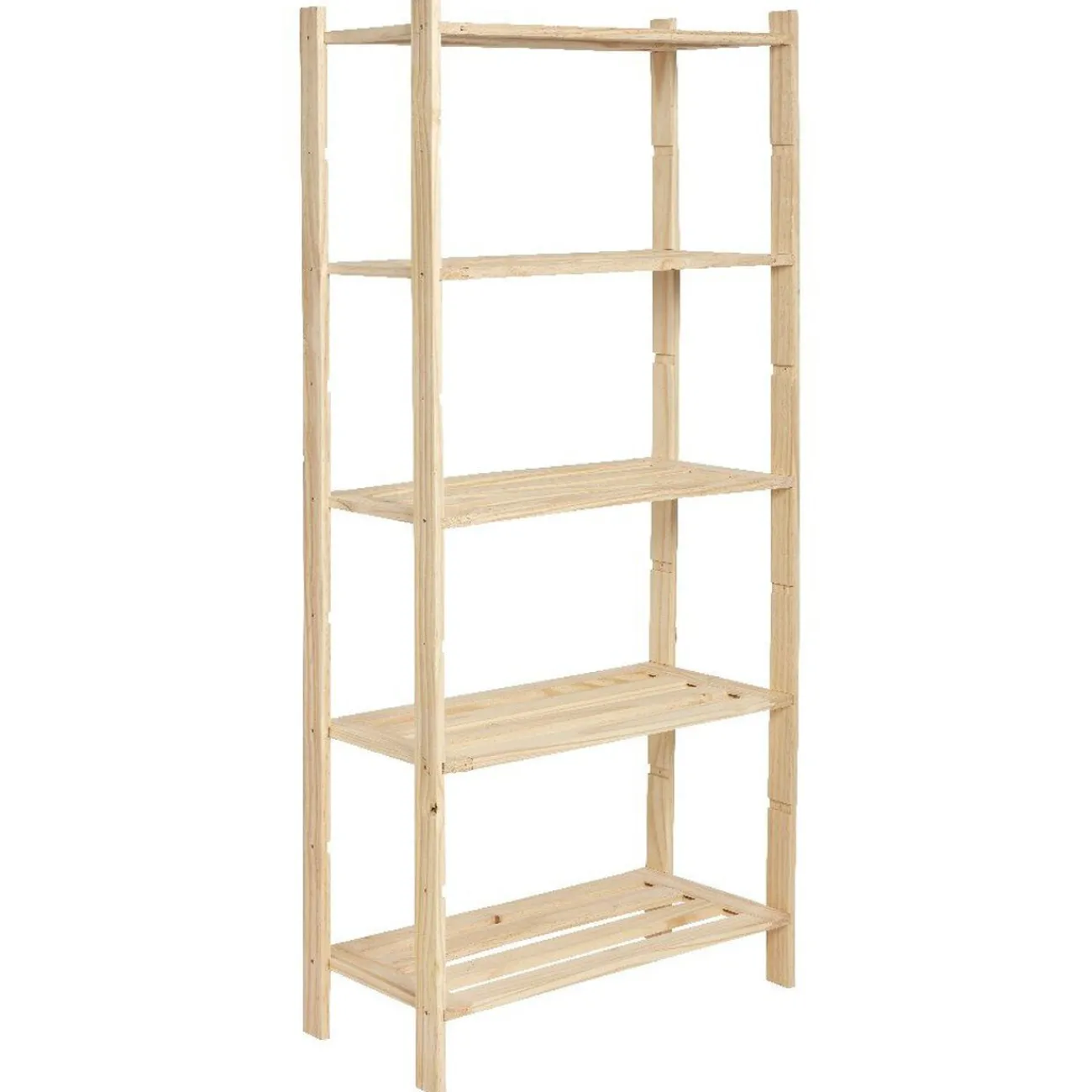 Gifi Rangement|Etagère 5 niveaux en pin naturel