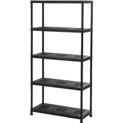 Gifi Rangement|Etagère 5 niveaux noire