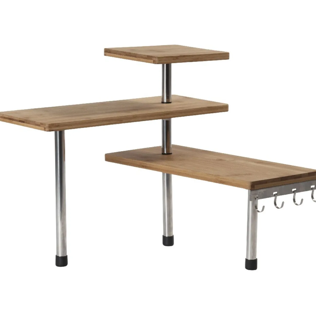 Gifi Etagère d angle modulable inspiration cuisine bambou