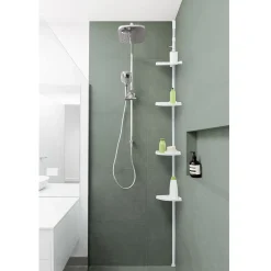 Gifi Equipement Douche^Etagère d'angle de douche extensible
