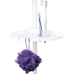 Gifi Equipement Douche^Etagère d'angle de douche extensible