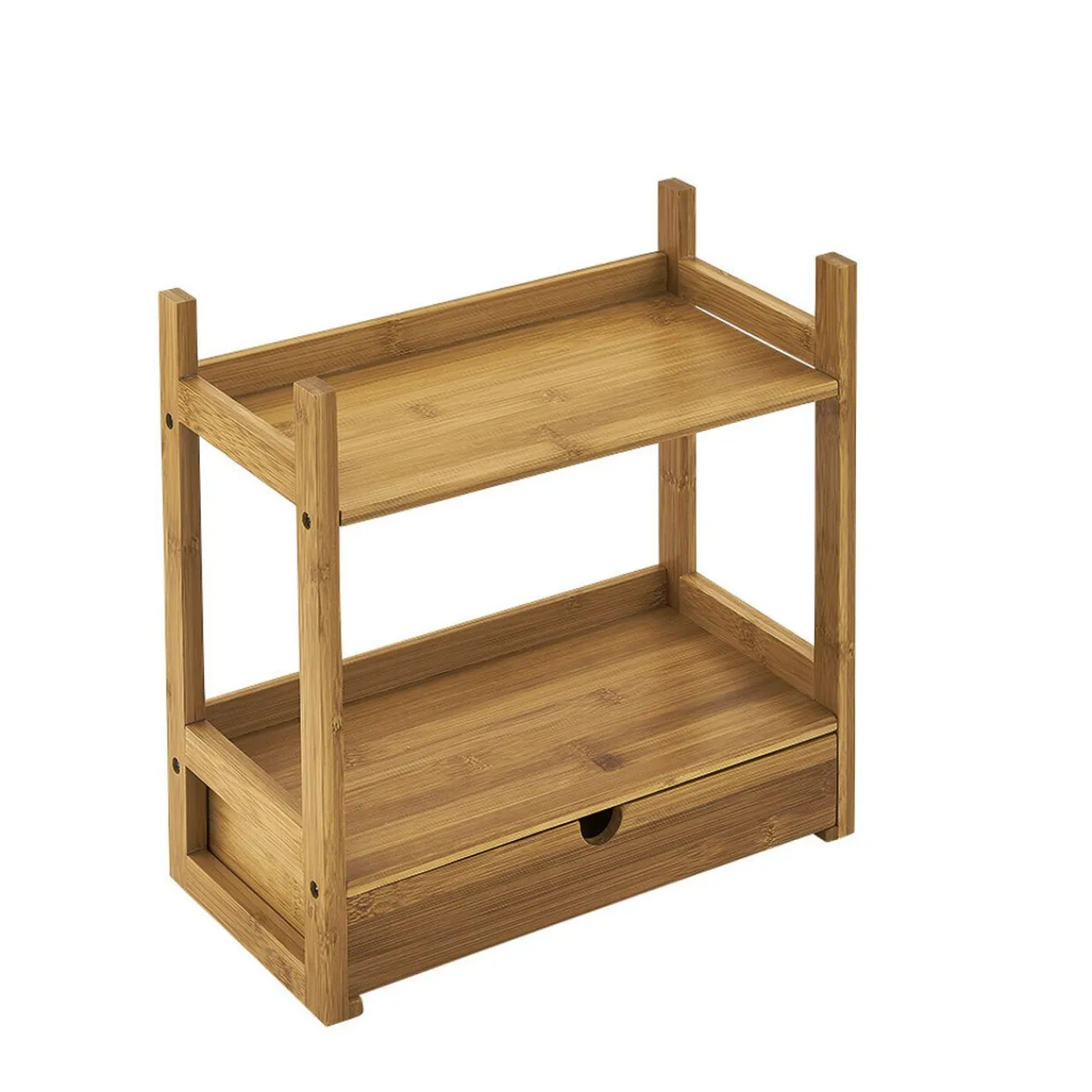 Gifi Equipement Douche^Etagère de rangement pour salle de bain en bambou