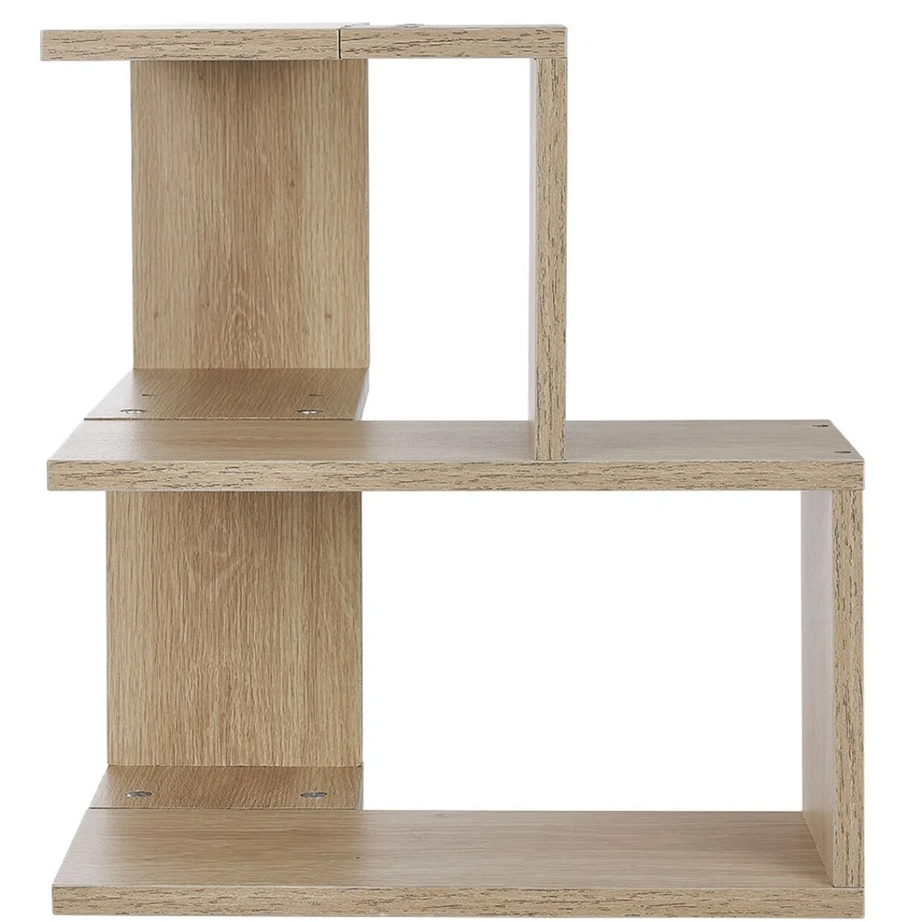 Gifi Rangement|Etagère double spécial angle couleur chêne