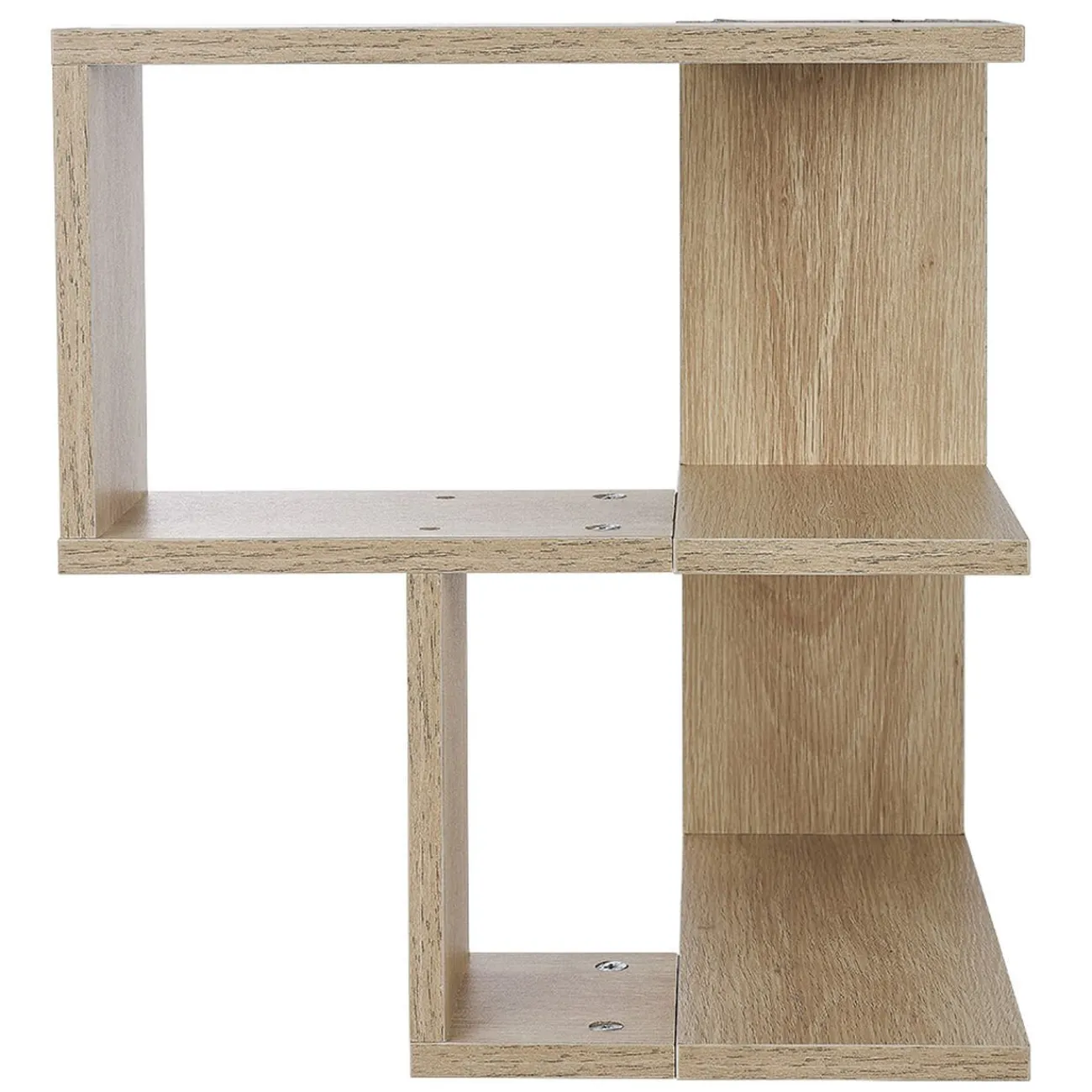 Gifi Rangement|Etagère double spécial angle couleur chêne