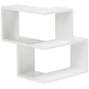 Gifi Rangement|Etagère double spécial angle couleur blanc
