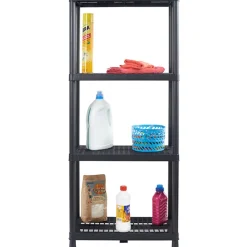 Gifi Rangement|Etagère noire 4 niveaux