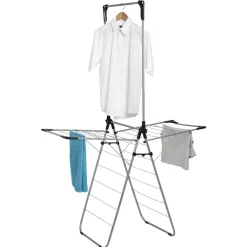 Gifi Entretien Du Linge|Etendoir à linge avec portant gris et noir