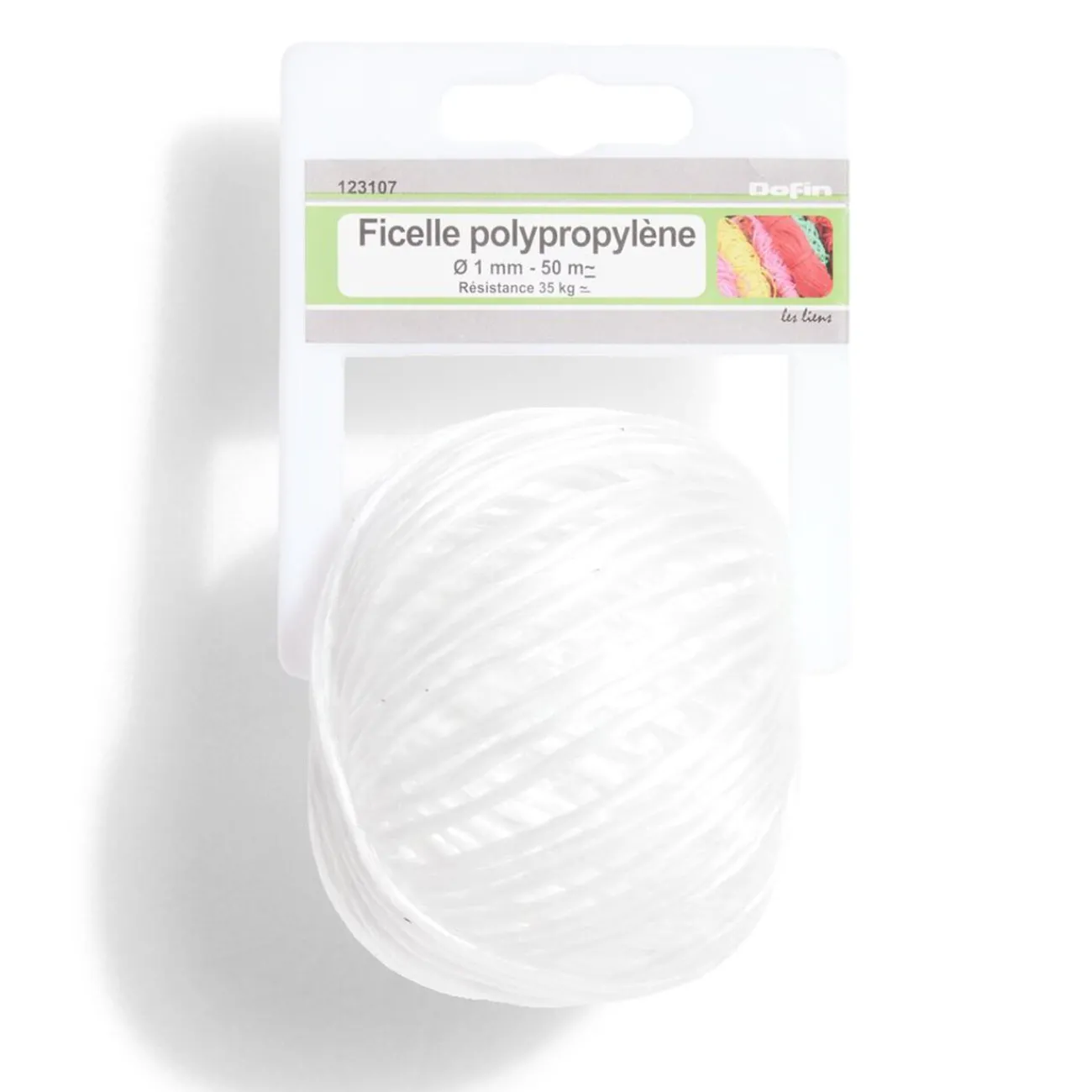 Gifi Quincaillerie^Ficelle en polypropylène blanc Ø1 mm - L.50 m