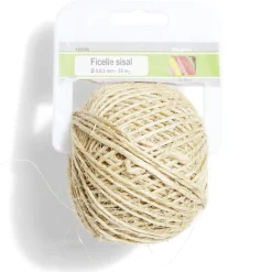 Gifi Quincaillerie^Ficelle en sisal beige Ø0,6/2 mm - L.55 m
