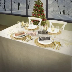 Gifi Flûte en verre avec liseré doré 23 cl x4