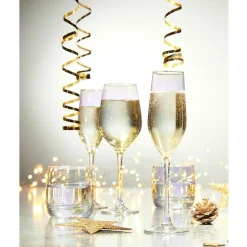 Gifi Flûte en verre Kira dorée 17cL x4