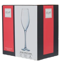 Gifi Flûte verre à vin cristallin gamme Wine Emotion 24 cl x6