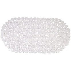 Gifi Equipement Douche^Fond de baignoire antidérapant design galet pvc blanc