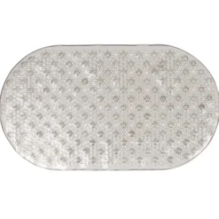 Gifi Equipement Douche^Fond de baignoire bulle transparent marron clair