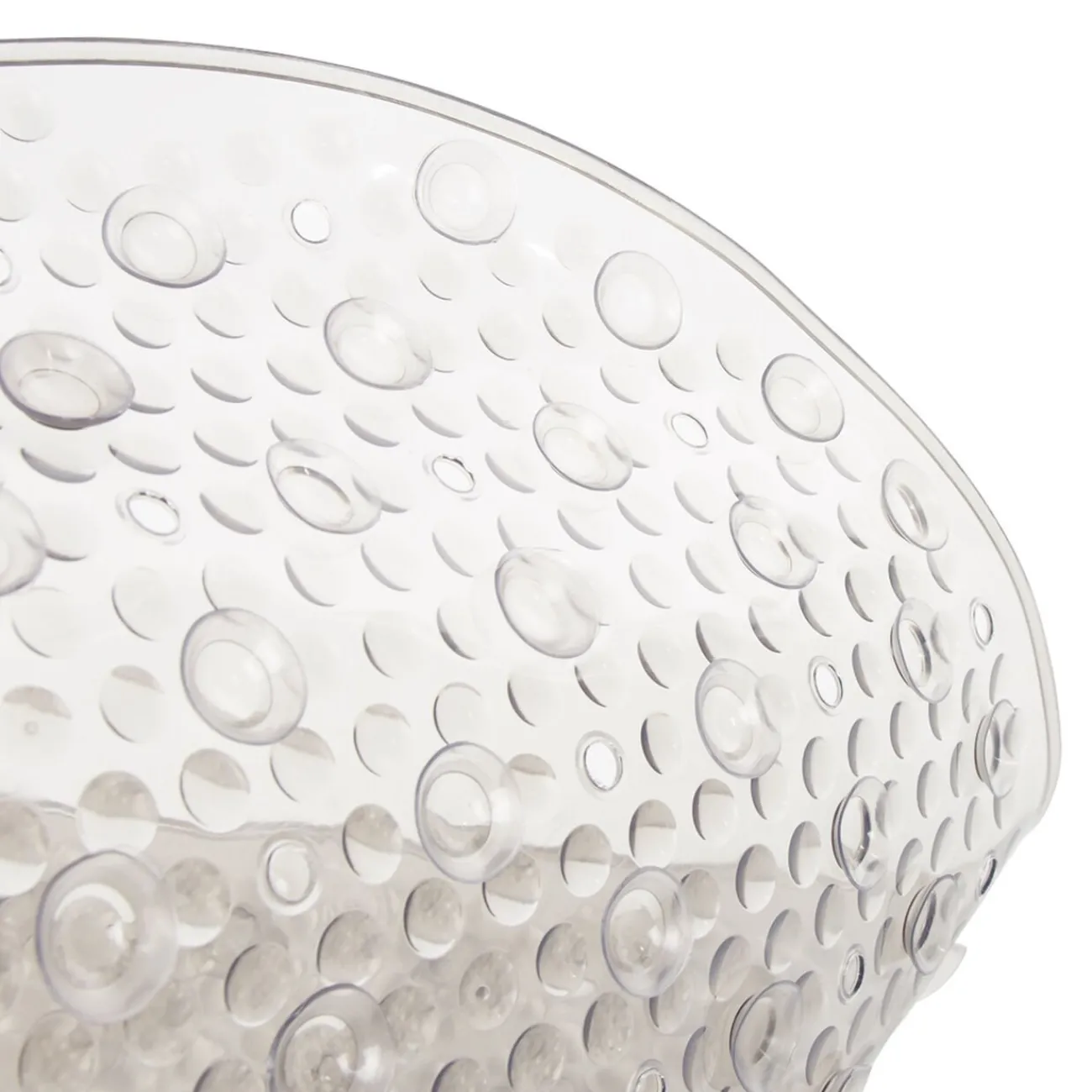 Gifi Equipement Douche^Fond de baignoire bulle transparent marron clair