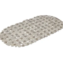 Gifi Equipement Douche^Fond de baignoire design galet pvc gris